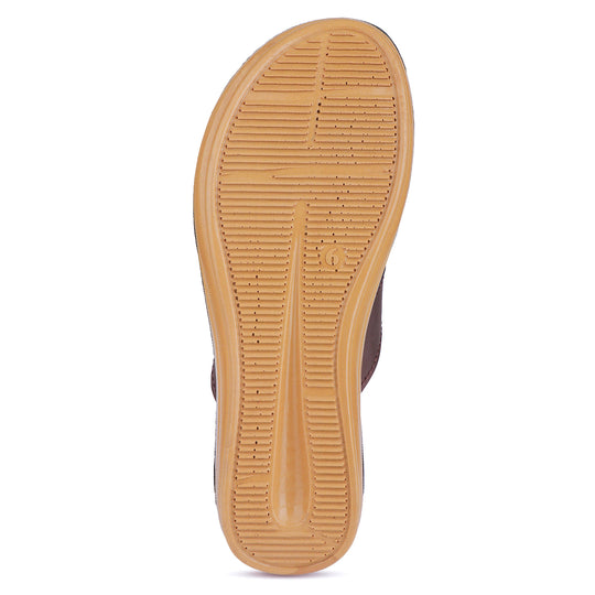 Bersache Extra Soft Classic Casual with  Regular wear with Ultra Soft & Flexibility Technology Flip Flop For Women's/Girl's-(6164-Brown)