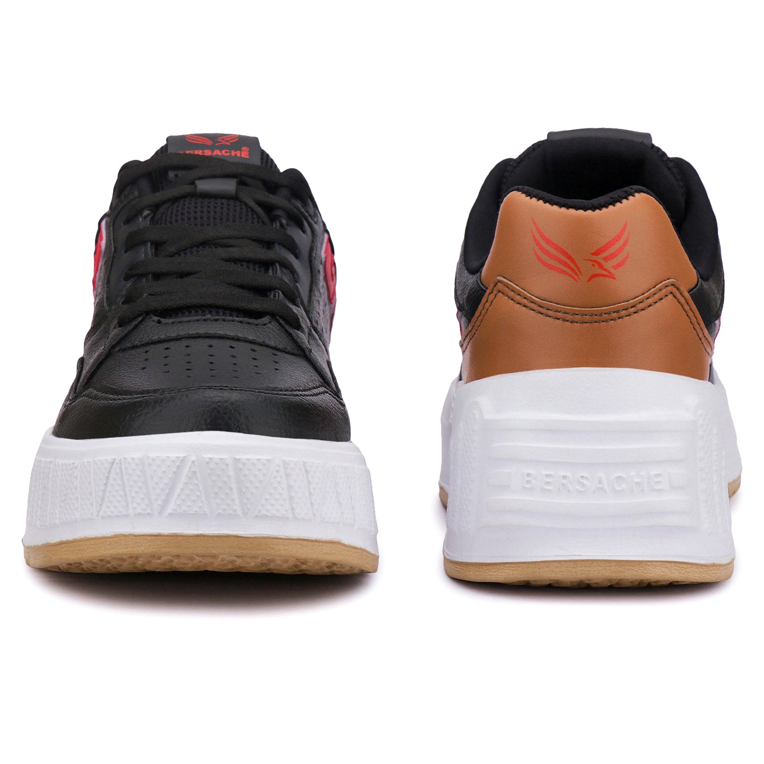 Bersache Sneaker, Loafers ,Casual With Extra Comfort Sneakers For Men's/Boy's (8048-Black & Brown) .