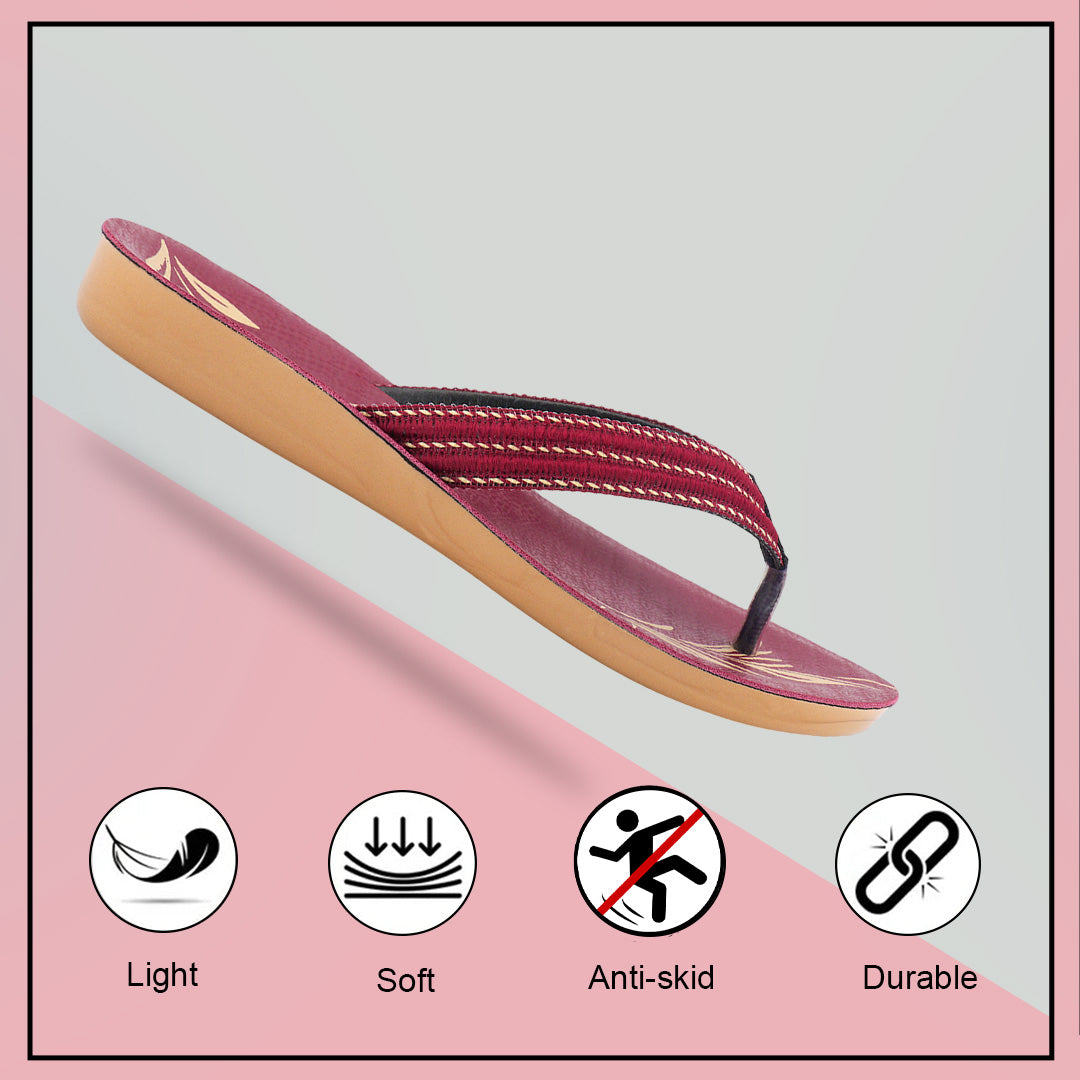 Bersache Extra Soft Classic Casual with  Regular wear with Ultra Soft & Flexibility Technology Slipper For Women's & Girl's-Pink-6231