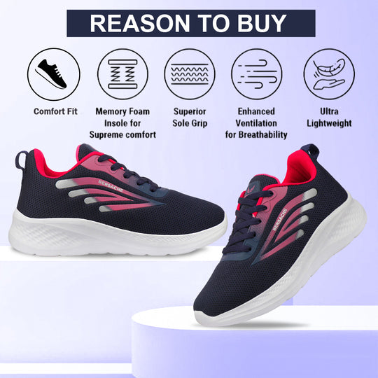 Bersache Sneaker, Loafers ,Casual with Extra comfort Sneaker Colour Changing shoes for Women (Red-8095)
