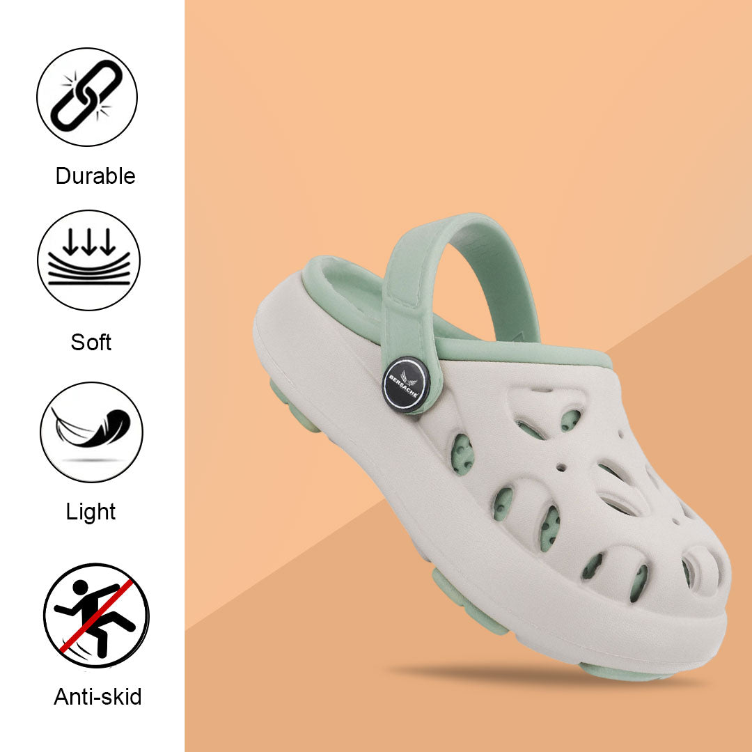 Bersache Extra Soft Classic Casual CHAPPAL with  Regular wear with Ultra Soft & Flexibility Technology Clog's for Kids's - Beige -6315.
