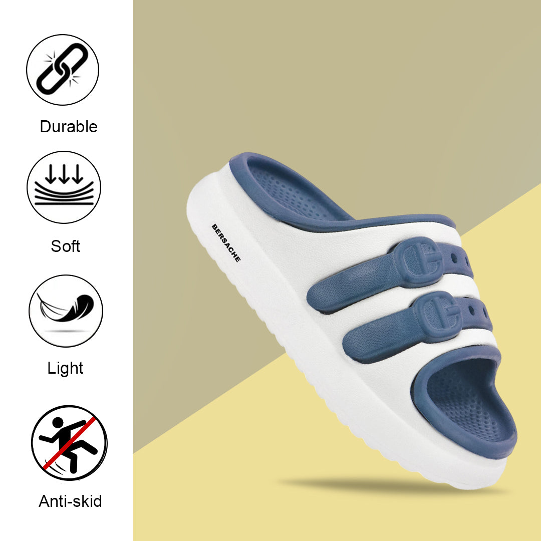 Bersache Extra Soft Classic Casual CHAPPAL with  Regular wear with Ultra Soft & Flexibility Technology Sandal for Kids's - White-6320.