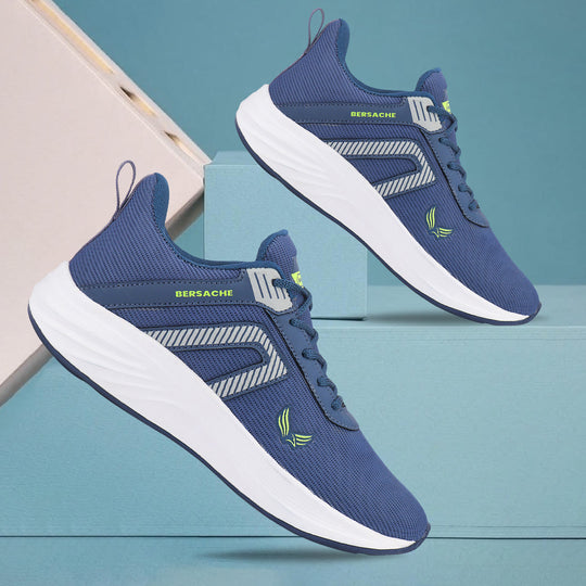 Bersache Premium Sports,Gym, Trending Stylish Running Shoes For Men 8081-Blue