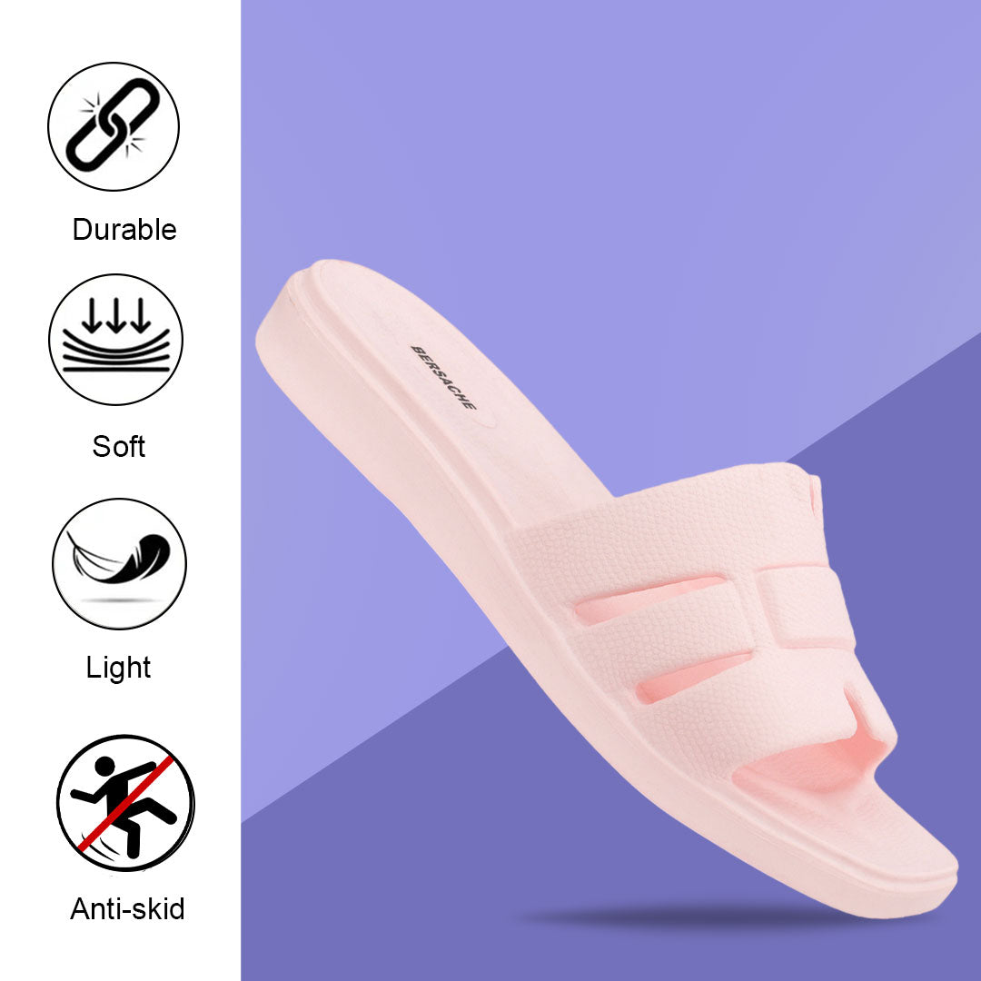 Bersache Extra Soft Classic Casual  with  Regular wear with Ultra Soft & Flexibility Technology Flip-Flop for Women's-(6302-Pink) .