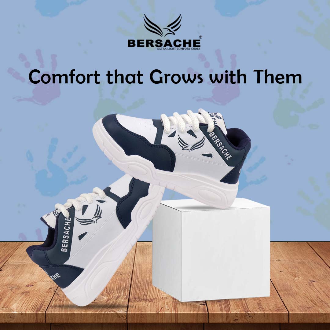 Bersache Premium Sports,walking,Gym,cricket,Trending Running Shoes For Kid's - Blue-6277.
