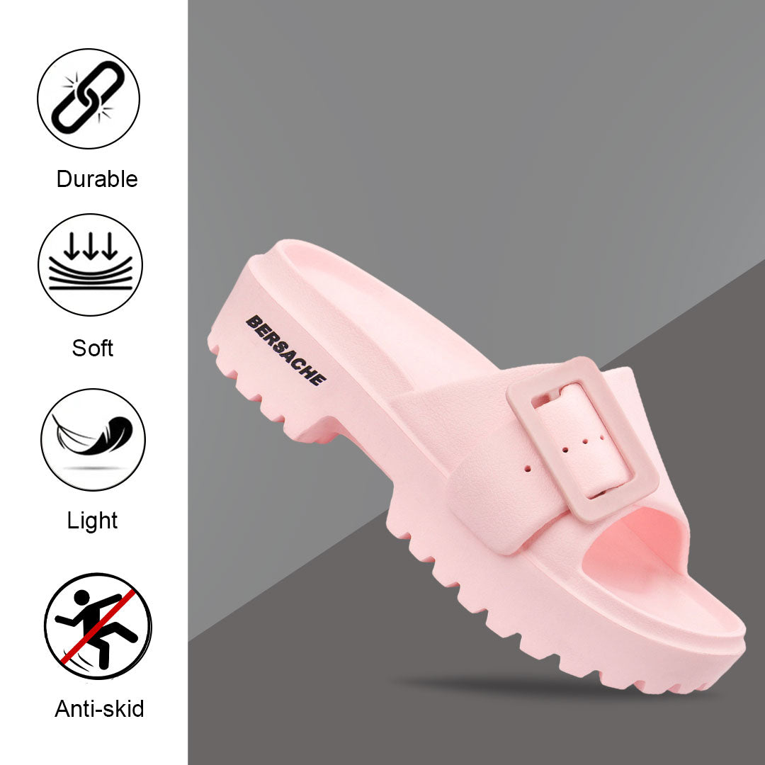 Bersache Extra Soft Classic Casual  with  Regular wear with Ultra Soft & Flexibility Technology Flip-Flop for Women's-(6307-Pink)