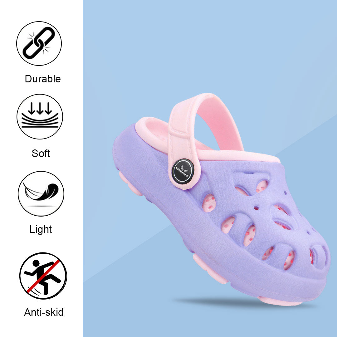 Bersache Extra Soft Classic Casual CHAPPAL with  Regular wear with Ultra Soft & Flexibility Technology Slipper for Kids's - Purple -6316.
