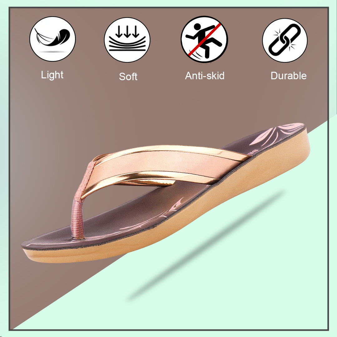 Bersache Extra Soft Classic Casual with  Regular wear with Ultra Soft & Flexibility Technology Sandal's For Women's & Girl's-(6236-Pink)