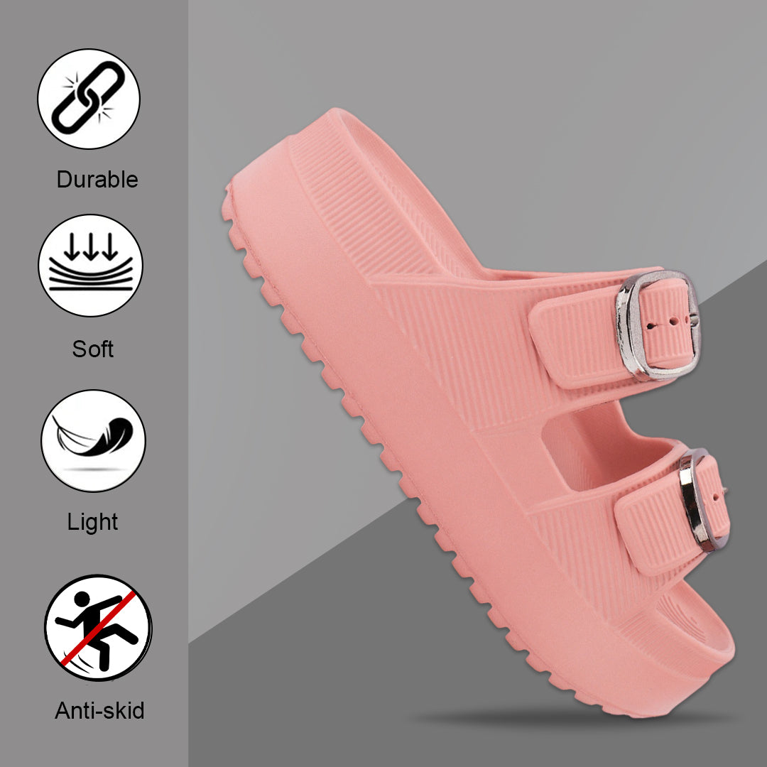 Bersache Extra Soft Classic Casual CHAPPAL with  Regular wear with Ultra Soft & Flexibility Technology  Slippers for Women's-(6295-Pink).