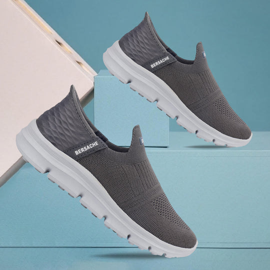 Bersache Premium Sports,Gym, Trending Stylish Running Shoes For Men (8076-Grey)