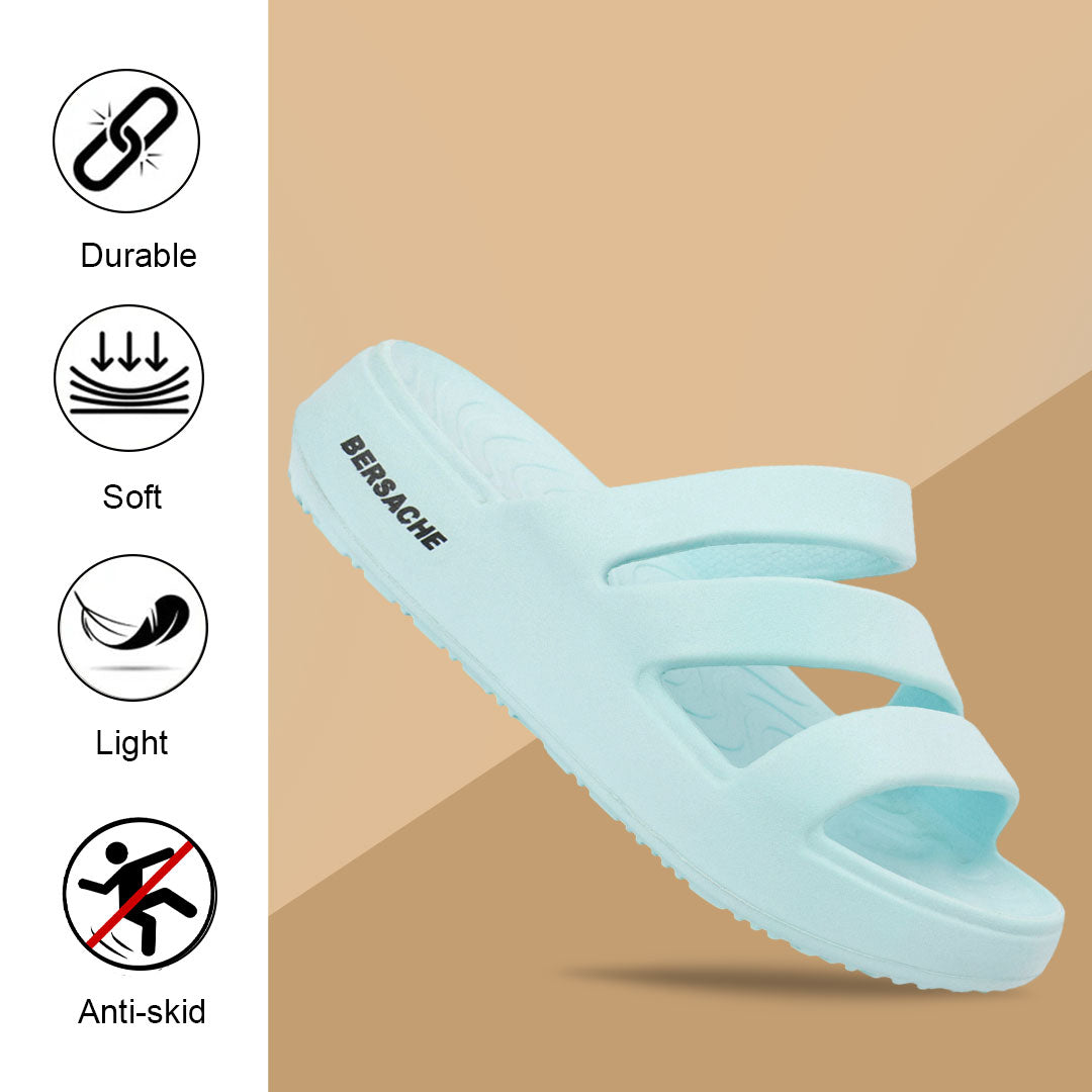 Bersache Extra Soft Classic Casual  with  Regular wear with Ultra Soft & Flexibility Technology Sandal for Women's-(6309-Blue)