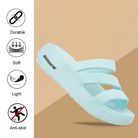 Bersache Extra Soft Classic Casual  with  Regular wear with Ultra Soft & Flexibility Technology Sandal for Women's-(6309-Blue)