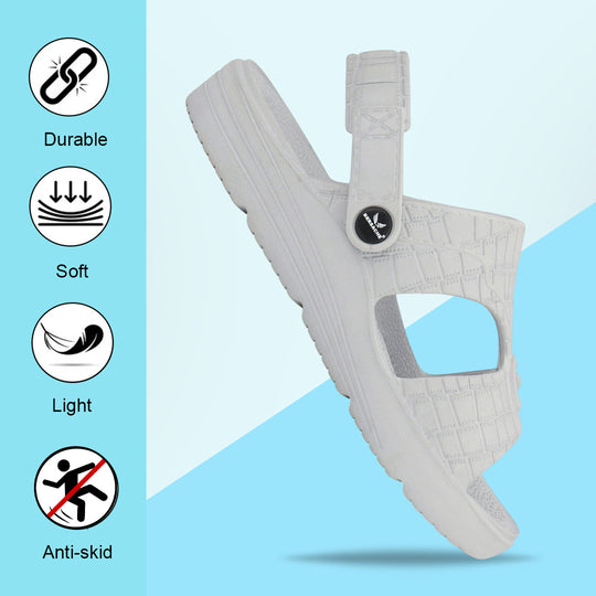 Bersache Extra Soft Classic Casual with  Regular wear with Ultra Soft & Flexibility Technology Slipper For Men's & Boy's-(Grey-6271)