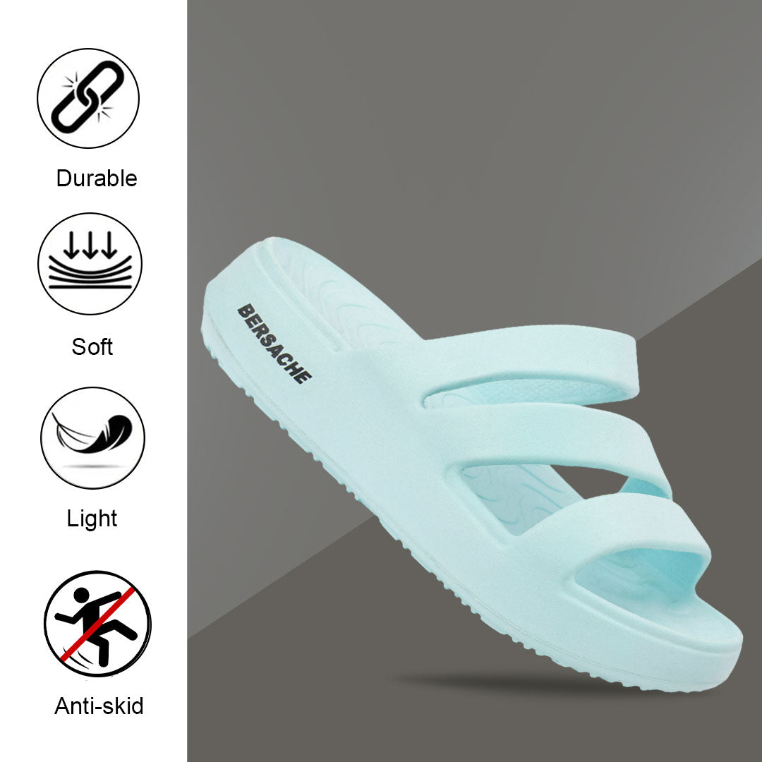 Bersache Extra Soft Classic Casual  with  Regular wear with Ultra Soft & Flexibility Technology Slipper for Women's-(6309-Blue)