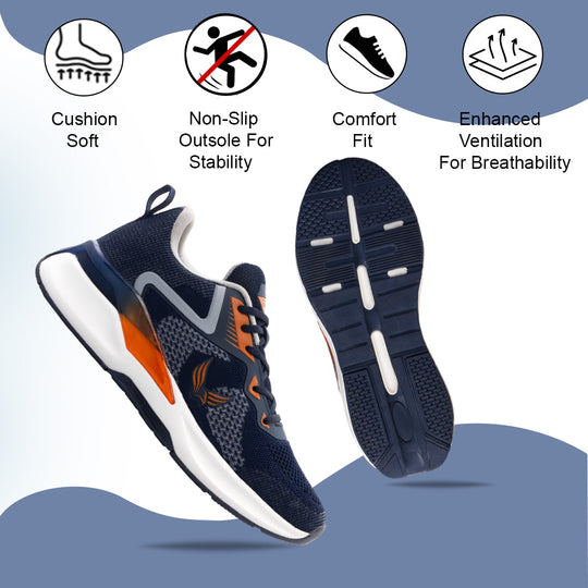 Bersache Sneaker, Loafers ,Casual With Extra Comfort Sneakers For Men (9202-Blue)