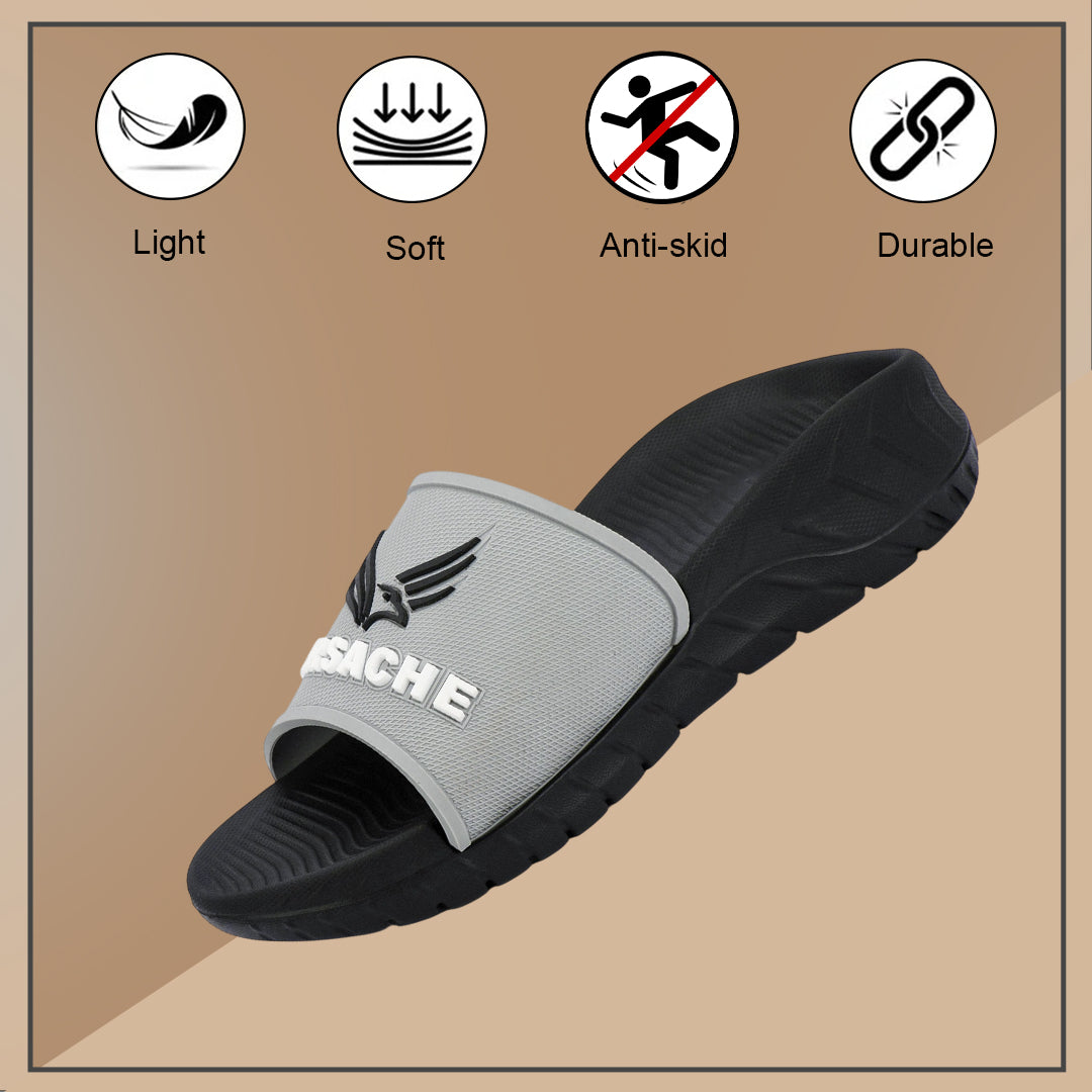 Bersache Extra Soft Classic Casual with  Regular wear with Ultra Soft & Flexibility Technology Sandal For Men's (black-6329).