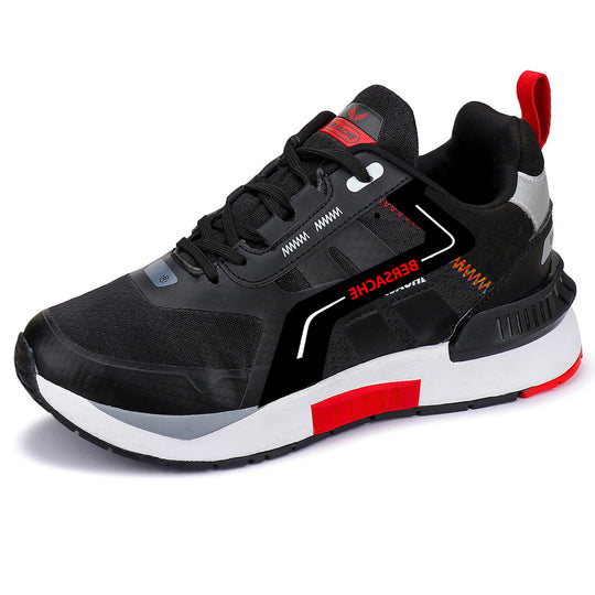 Bersache Lightweight Casual Sneaker Loafer Walking Shoes For Men(9081-Black)