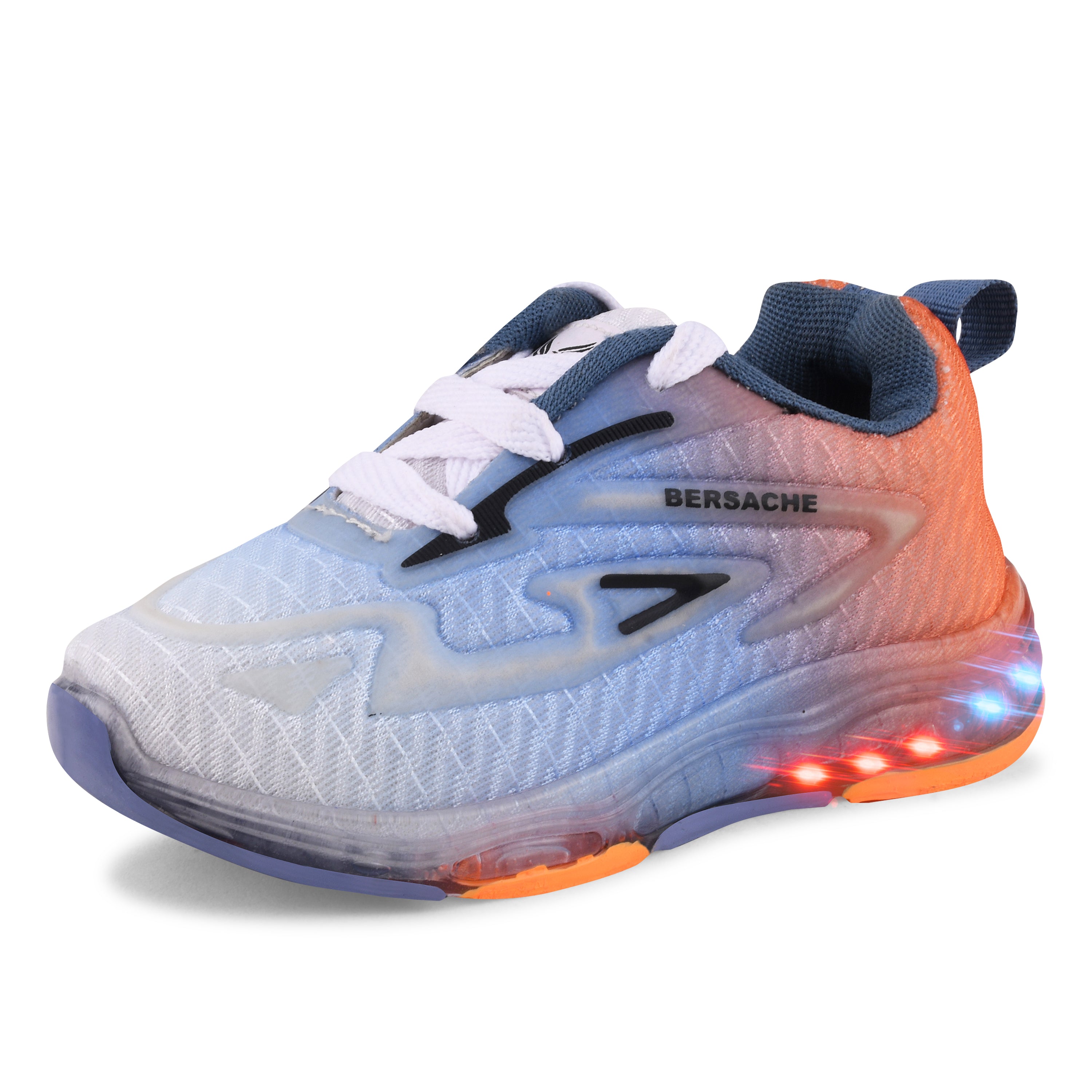 Bersache Casual Sneaker shoe for Kids|Soft Cushioned Insole,Slip-Resistance Casuals For Kids - Orange - 8032.