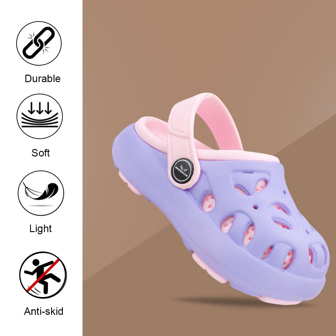 Bersache Extra Soft Classic Casual CHAPPAL with  Regular wear with Ultra Soft & Flexibility Technology Sandal for Kids's - Purple -6316.