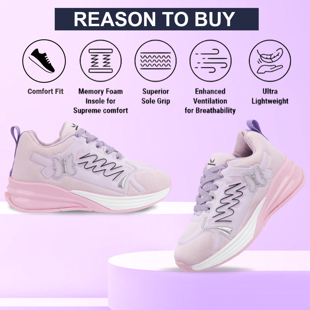 Bersache Casual Sneaker shoe for Women| Soft Cushioned Insole , Slip-Resistance Casuals For Women's-(8142-Purple)