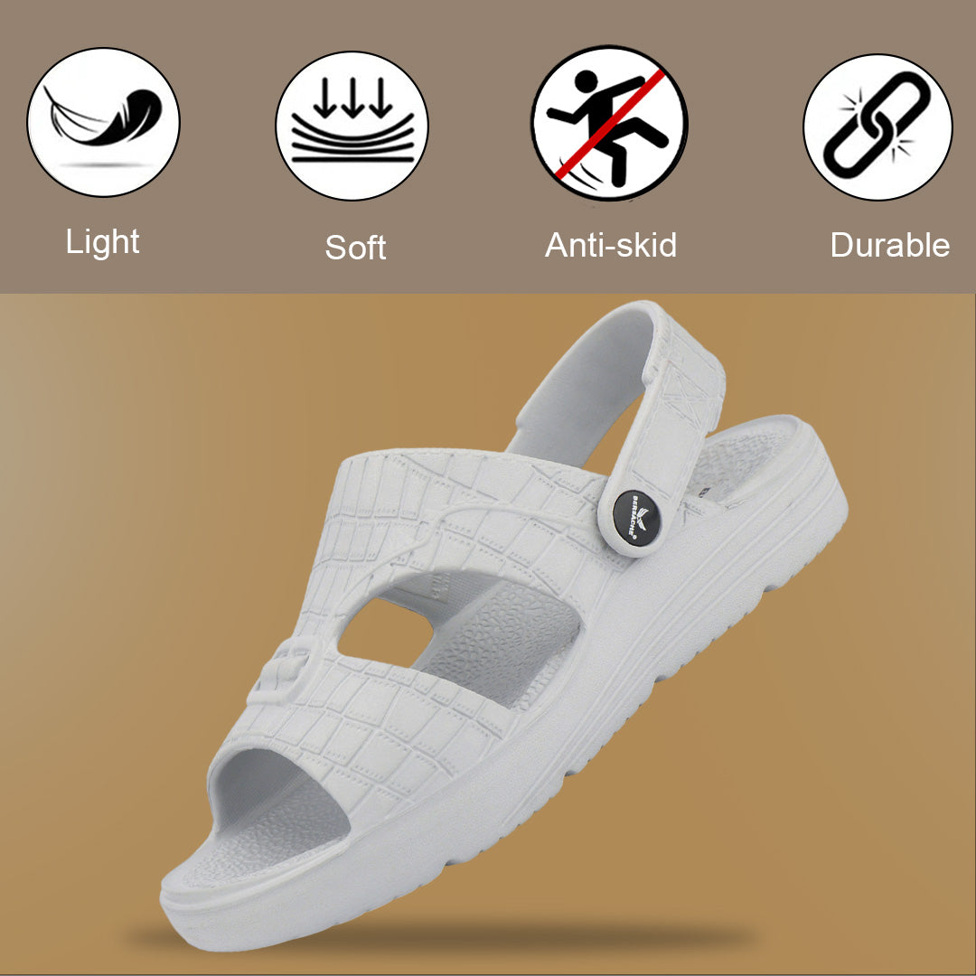 Bersache Extra Soft Classic Casual with  Regular wear with Ultra Soft & Flexibility Technology clog For Men's & Boy's-(Grey-6271) .