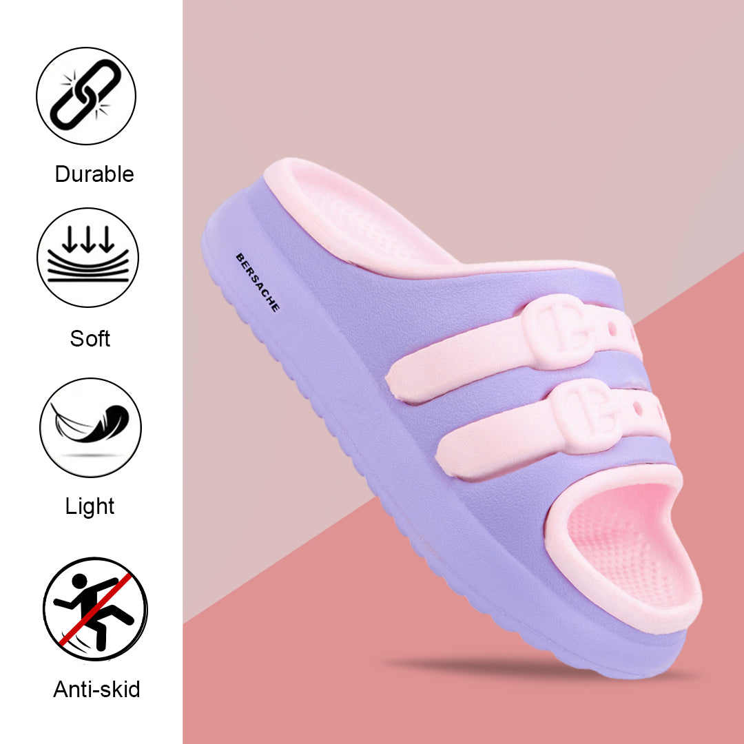 Bersache Extra Soft Classic Casual CHAPPAL with  Regular wear with Ultra Soft & Flexibility Technology Sandal for Kids's - Purple -6322.