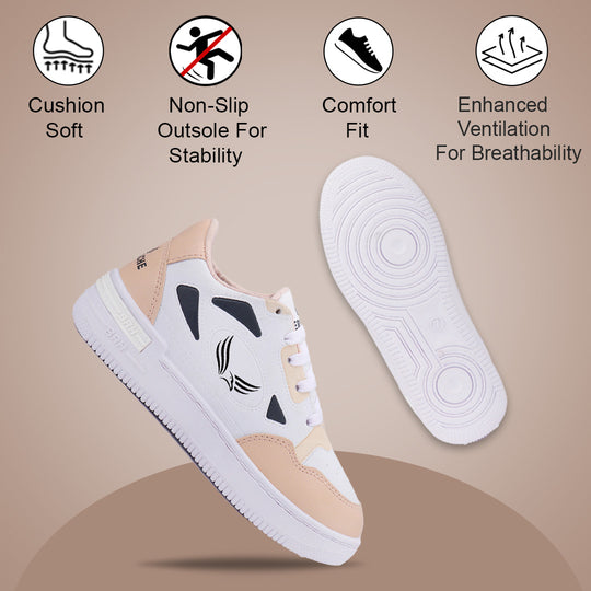 Bersache Premium Sports ,Gym, Trending Stylish Running Colour Changing shoes for Women (8066-Pink)