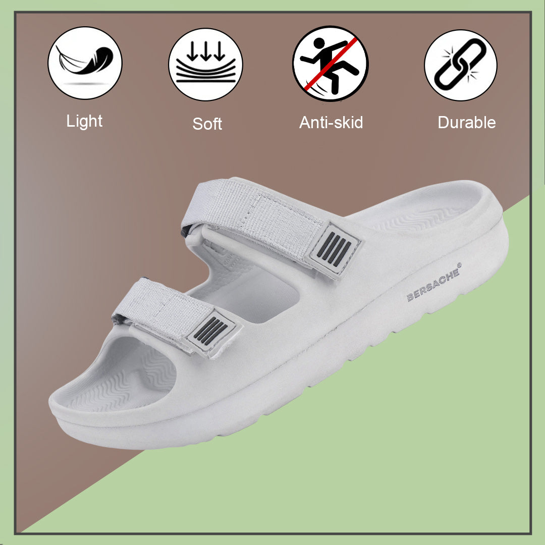 Bersache Extra Soft Classic Casual with  Regular wear with Ultra Soft & Flexibility Technology Flipflop For Men's & Boy's-(Grey-6286)