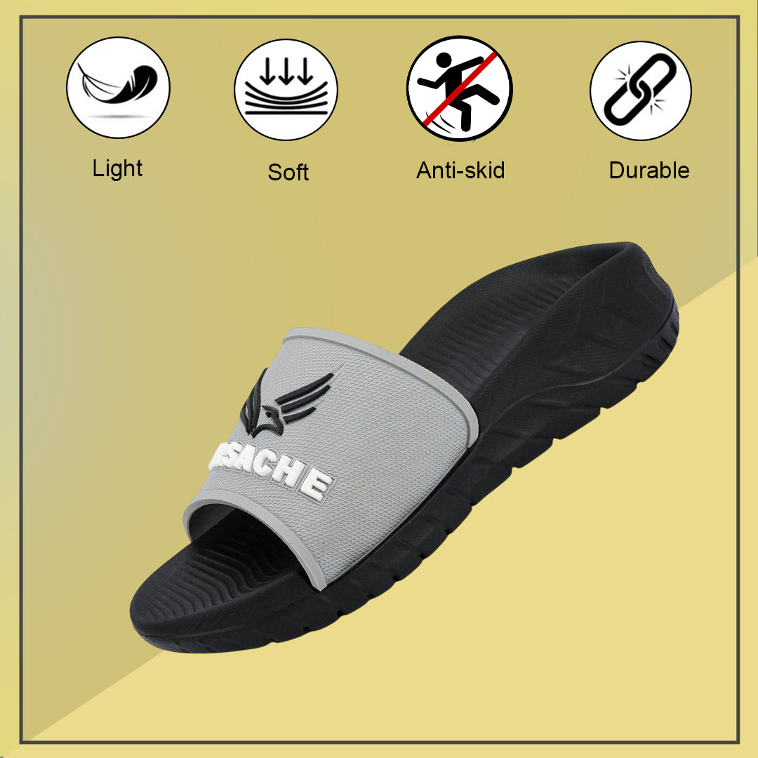 Bersache Extra Soft Classic Casual with  Regular wear with Ultra Soft & Flexibility Technology Flip Flop For Men's-(Black-6329).