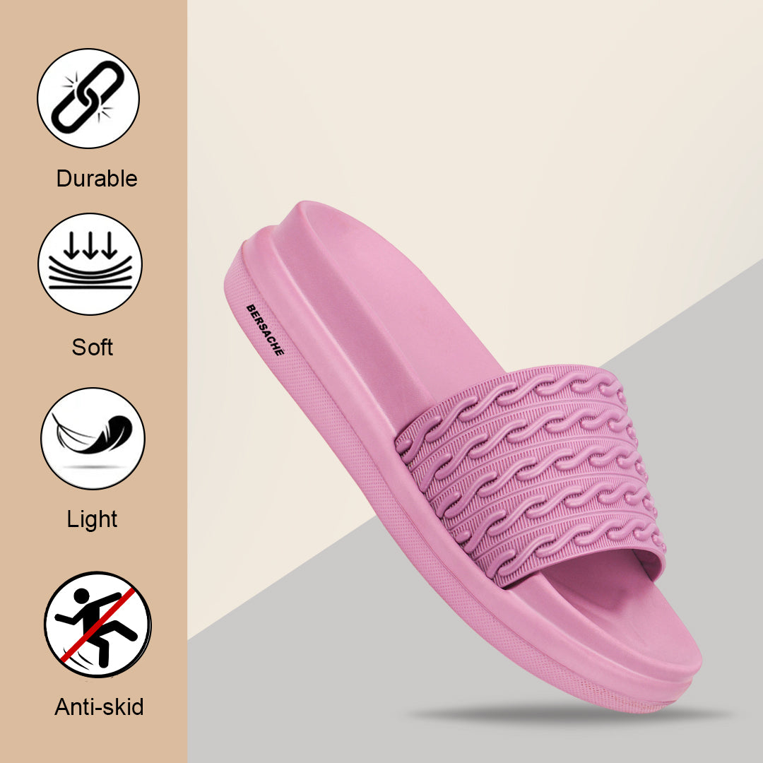 Bersache Extra Soft Classic Casual CHAPPAL with  Regular wear with Ultra Soft & Flexibility Technology  Slippers for Women's-(6337-Pink).