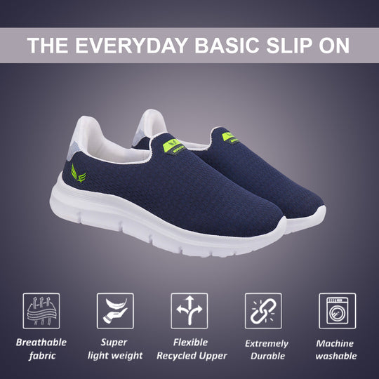 Bersache Lightweight Casual Sneaker Shoes For Men Blue-8071