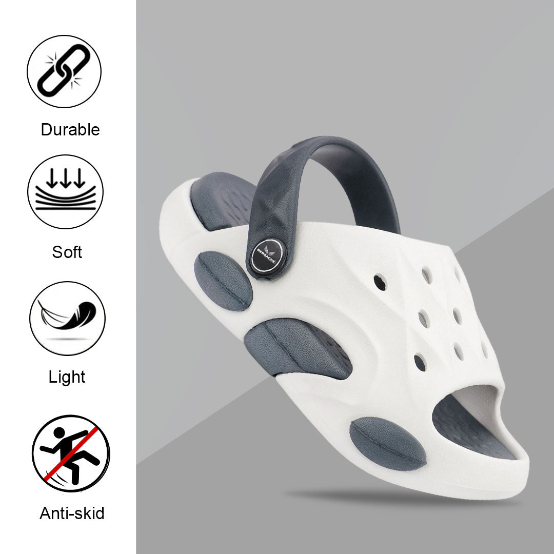 Bersache Extra Soft Classic Casual CHAPPAL with  Regular wear with Ultra Soft & Flexibility Technology Slipper for Kids's - White -6323.