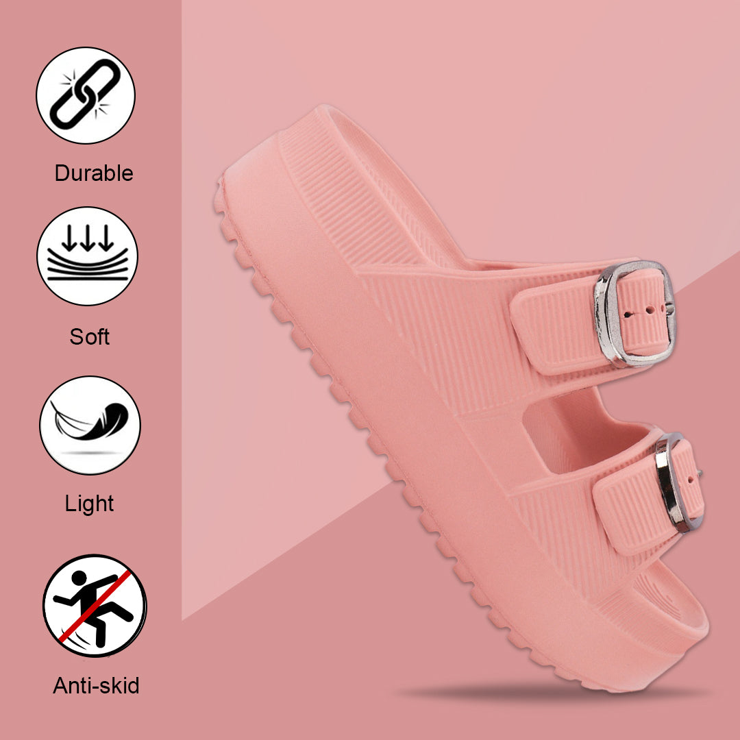 Bersache Extra Soft Classic Casual  with  Regular wear with Ultra Soft & Flexibility Technology Flip-Flop for Women's-(6295-Pink).