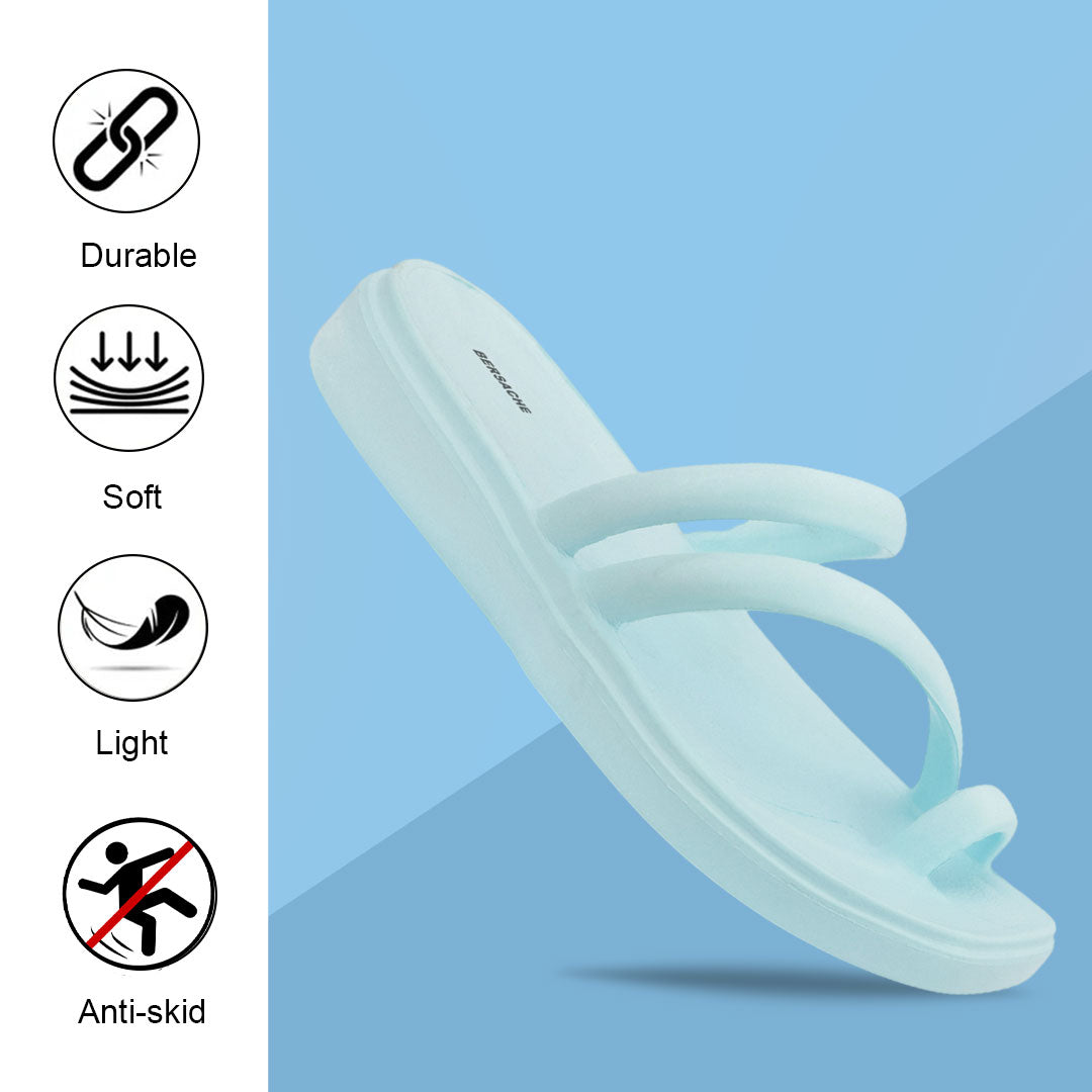 Bersache Extra Soft Classic Casual  with  Regular wear with Ultra Soft & Flexibility Technology Slipper for Women's-(6303-Blue)