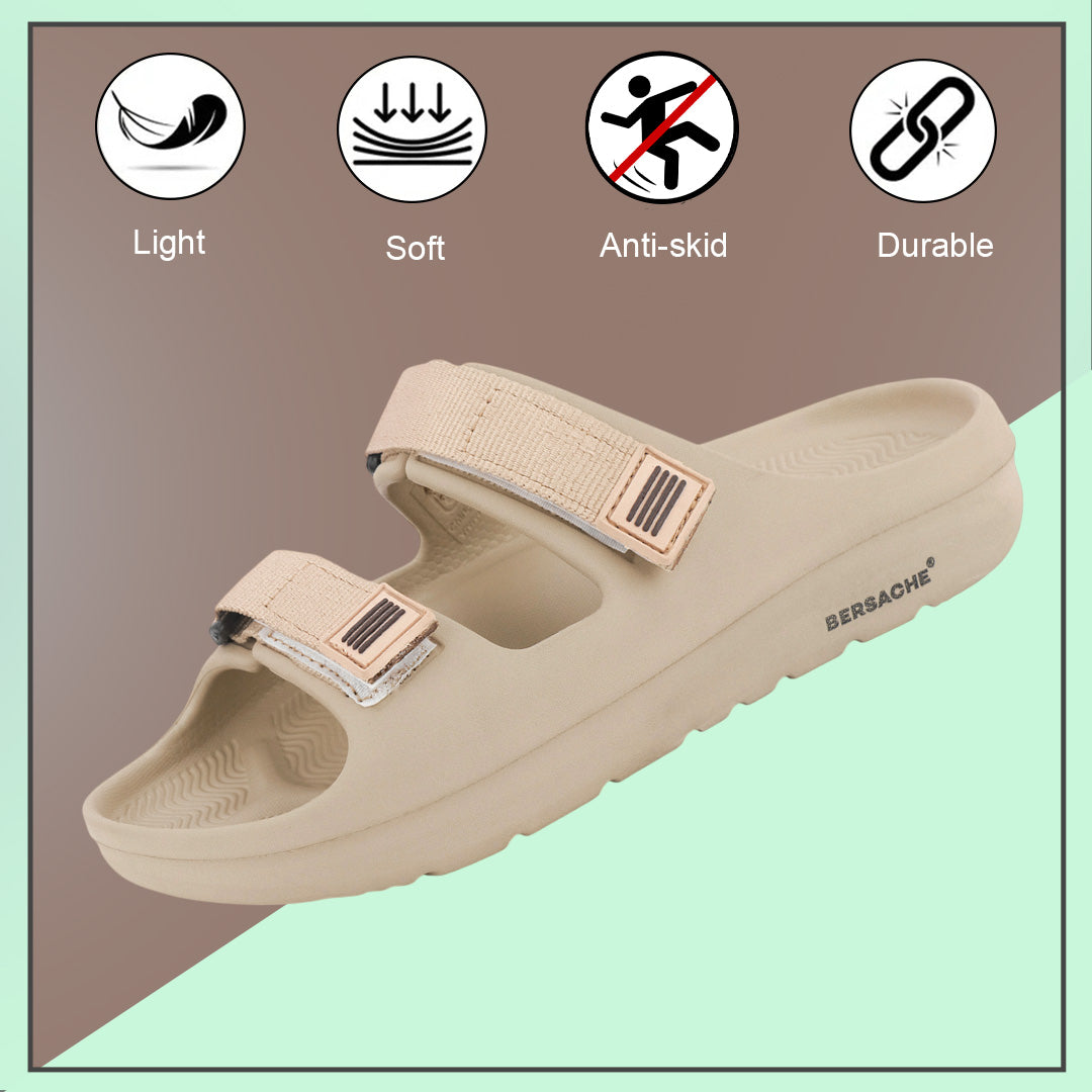 Bersache Extra Soft Classic Casual with  Regular wear with Ultra Soft & Flexibility Technology Flipflop For Men's & Boy's-(Beige-6287).