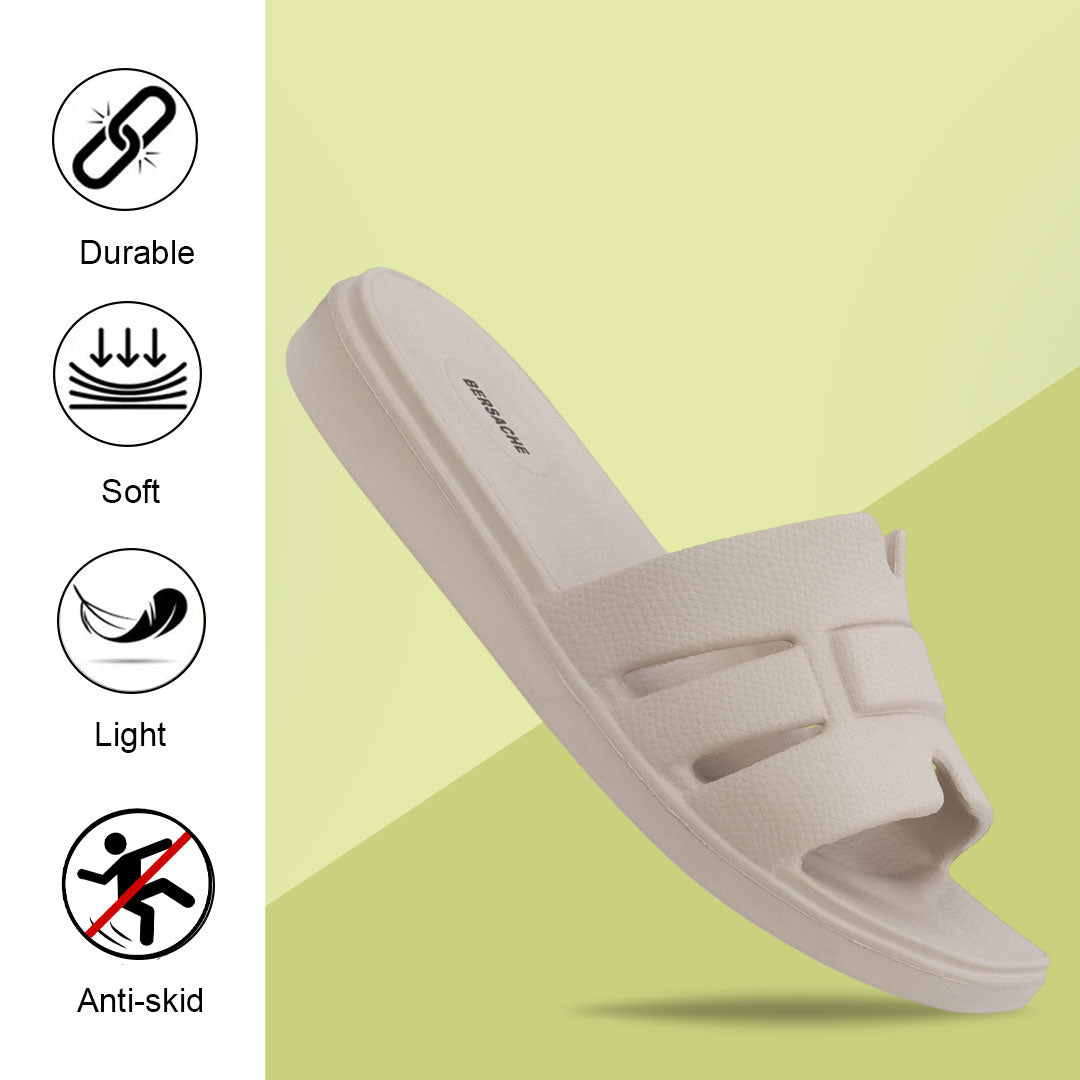 Bersache Extra Soft Classic Casual with  Regular wear with Ultra Soft & Flexibility Technology Sandal For Women's/Girl's-(6301-Beige).
