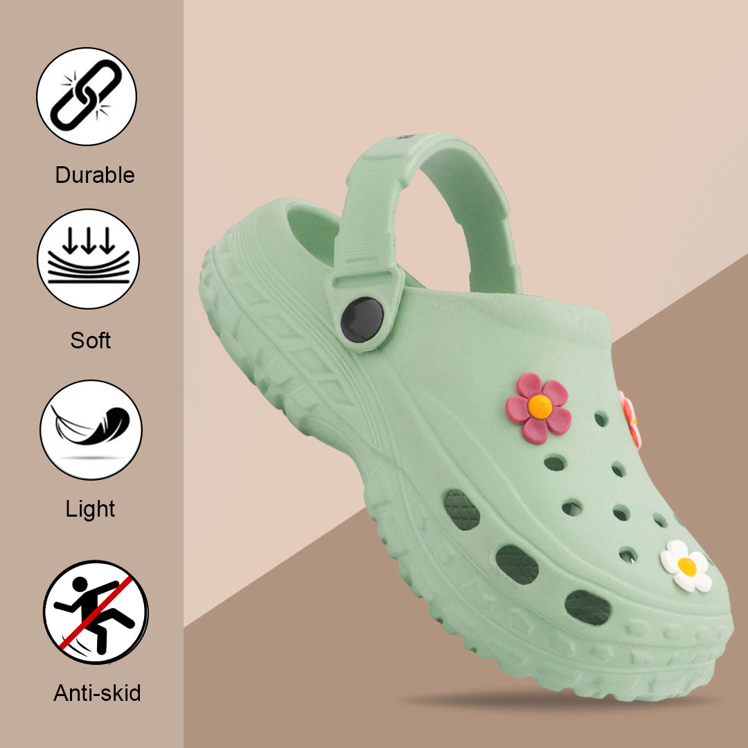 Bersache Extra Soft Classic Casual with  Regular wear with Ultra Soft & Flexibility Technology sandals for Women's & Girl's (6299-Green)