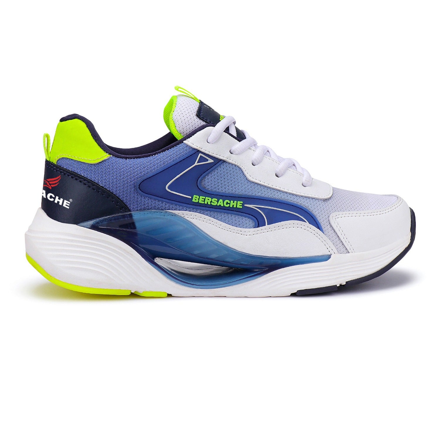 Bersache Lightweight Casual Sneaker Shoes For Men Blue-9071.