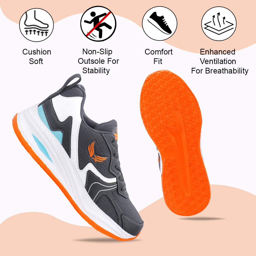 Bersache Casual Sneaker shoe for Men| Soft Cushioned Insole , Slip-Resistance Casuals For Men (8118-Blue)