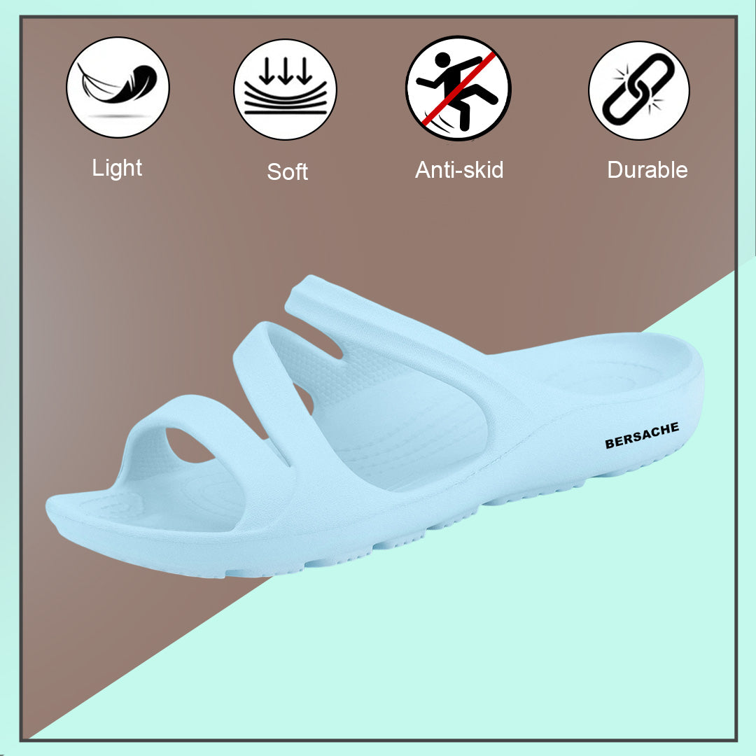 Bersache Extra Soft Classic Casual with  Regular wear with Ultra Soft & Flexibility Technology Sandal's For Women's & Girl's-(6249-Blue)