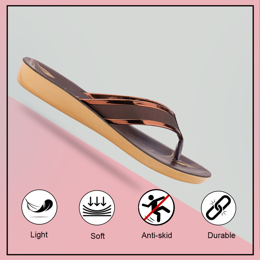 Bersache Extra Soft Classic Casual with  Regular wear with Ultra Soft & Flexibility Technology Slipper For Women's & Girl's-(Dark-Brown)-6235