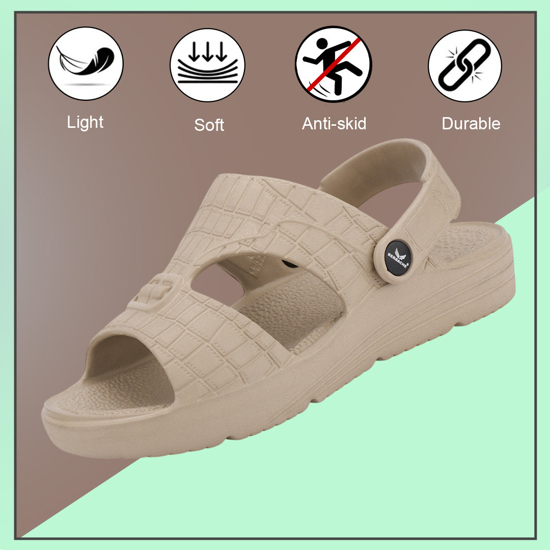 Bersache Extra Soft Classic Casual with  Regular wear with Ultra Soft & Flexibility Technology Flipflop For Men's & Boy's (Beige-6272).