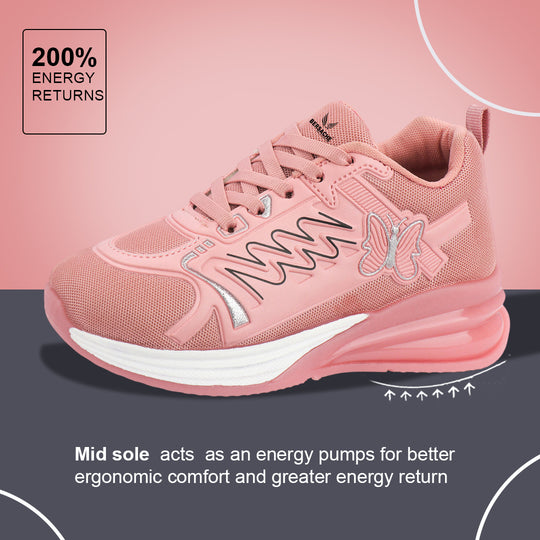 Bersache Premium Sports ,walking,Gym,cricket, Trending  Running Shoes For Women's-(8140-Pink)