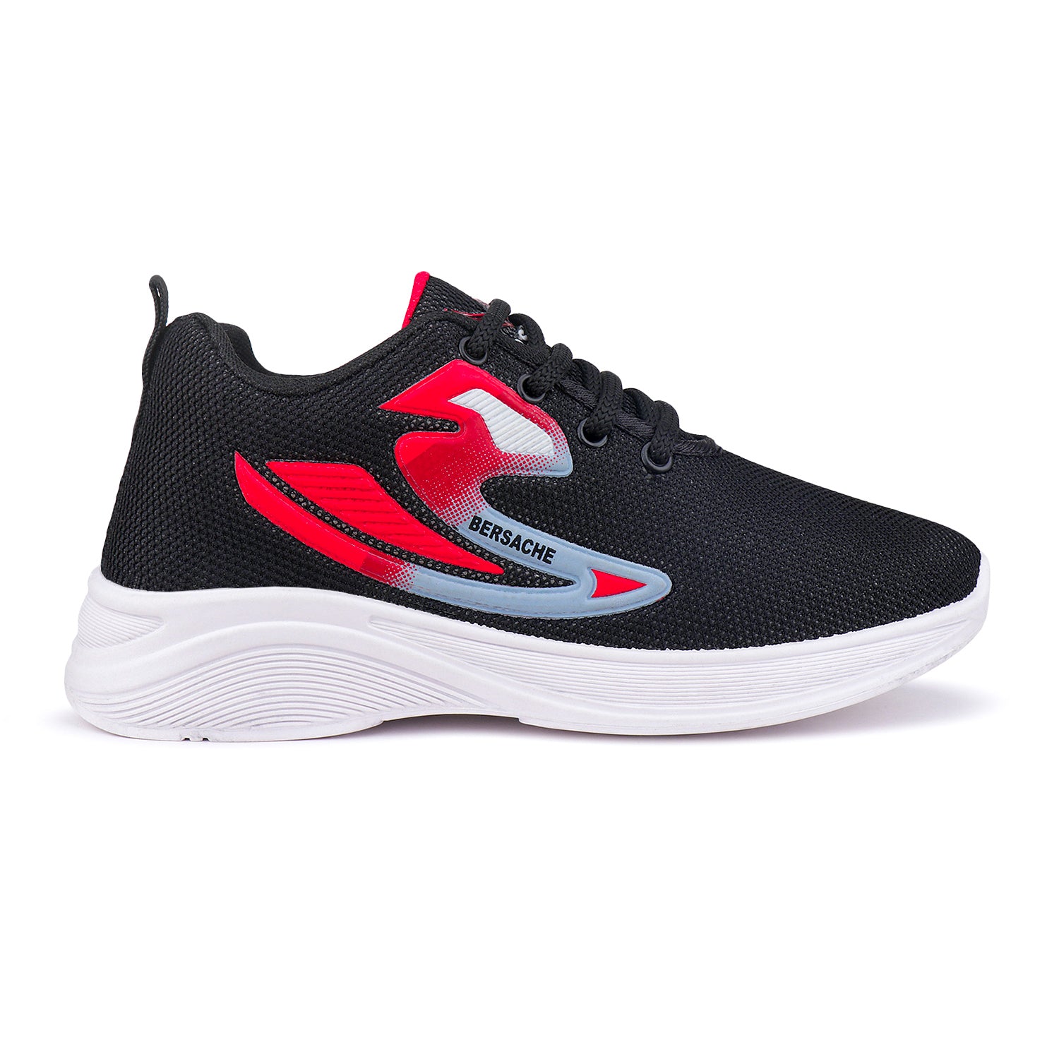 Bersache Premium Sports,walking,Gym,cricket,Trending Running Shoes For Kid's - Black -8046.