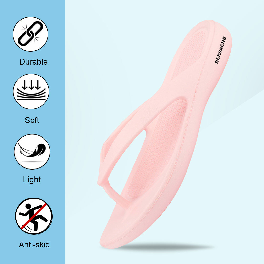 Bersache Extra Soft Classic Casual with  Regular wear with Ultra Soft & Flexibility Technology Flip-Flop for Women's & Girl's (6253-Pink)