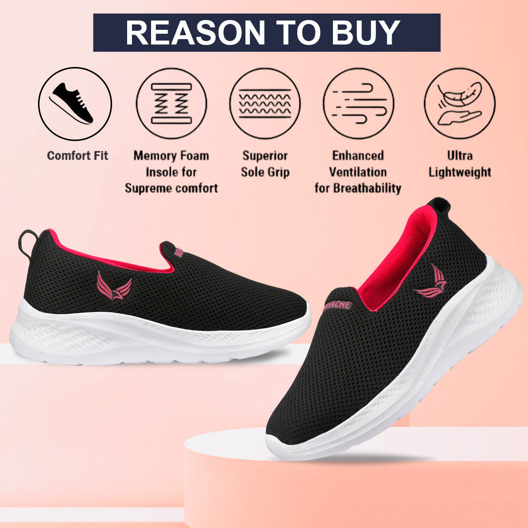 Bersache Sneaker, Loafers ,Casual with Extra comfort Sneaker Colour Changing shoes for Women (Red-8097)
