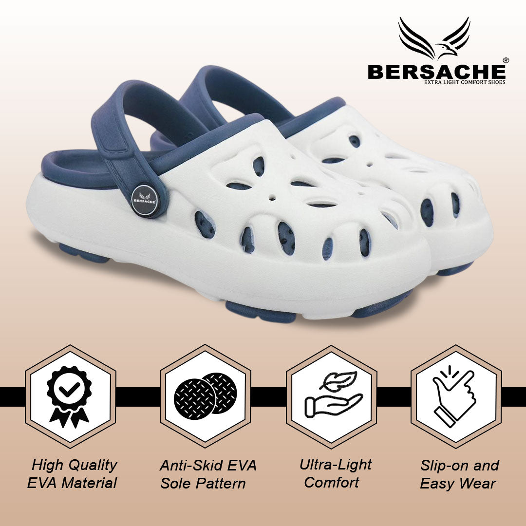 Bersache Extra Soft Classic Casual CHAPPAL with  Regular wear with Ultra Soft & Flexibility Technology Sandal for Kids's - White-6317.