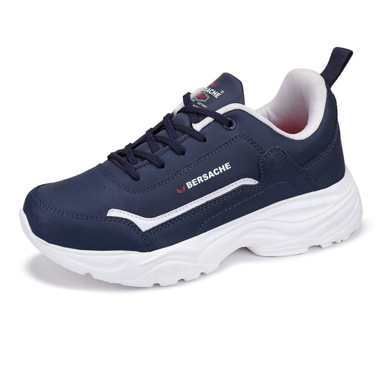 Bersache Lightweight Sports Running Shoes For Men Blue-7055