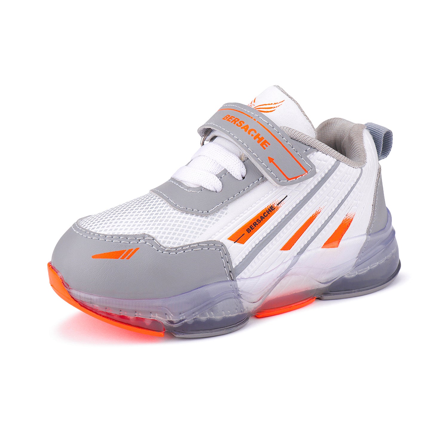 Bersache Premium Sports,walking,Gym,cricket,Trending Running Shoes For Kid's - Ornage -8038.