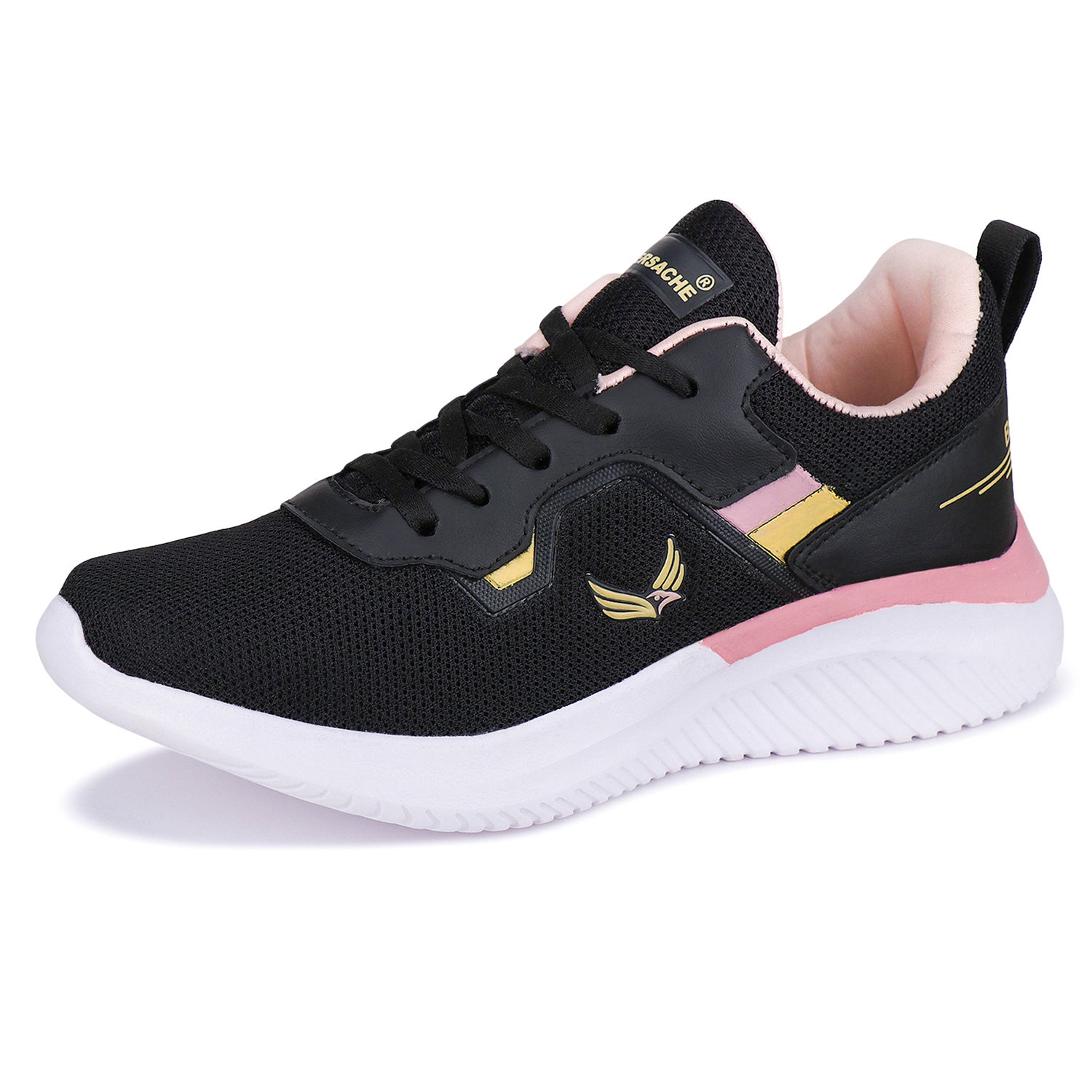 Bersache Sneaker, Loafers ,Casual With Extra Comfort Sneakers For Women (Black-8027)
